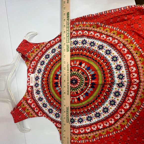 Renee C Linscott Crew Neck split back sleeveless Top size XL color multicolor - Picture 4 of 7